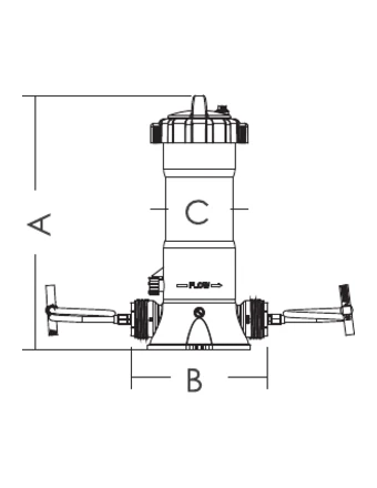Chemical Feeder CL-01A & CL-02A (Off-line) Dimensions