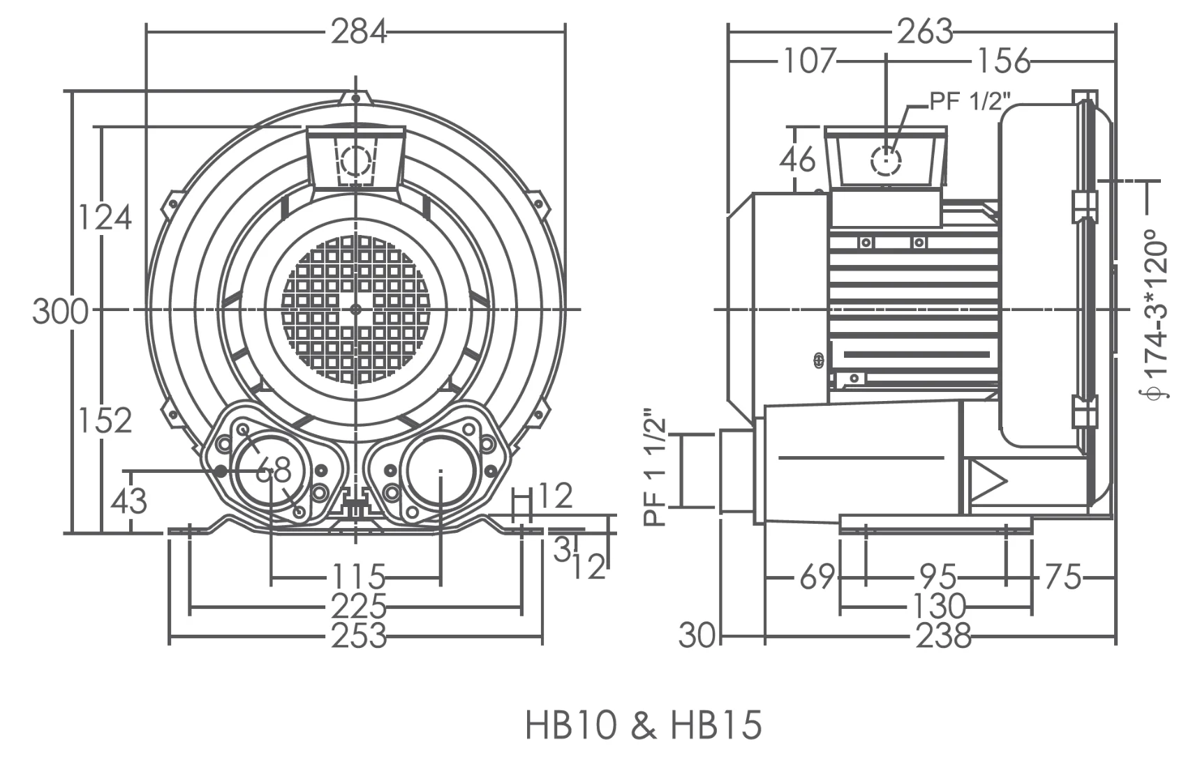 ST Pump Dimensions Image