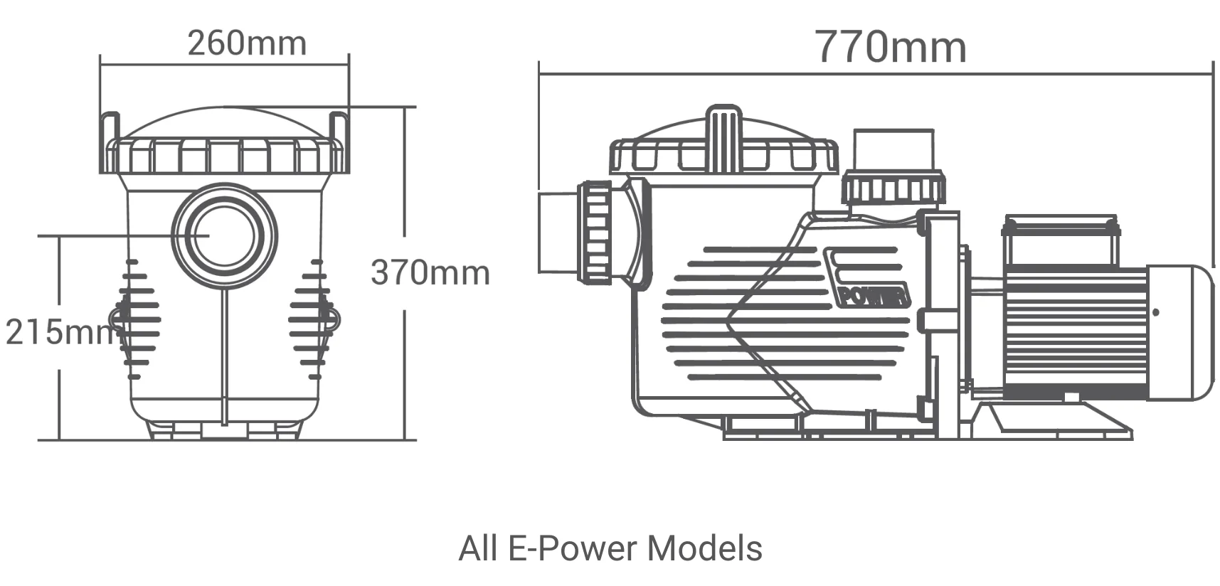 EPH Pump Dimensions Image