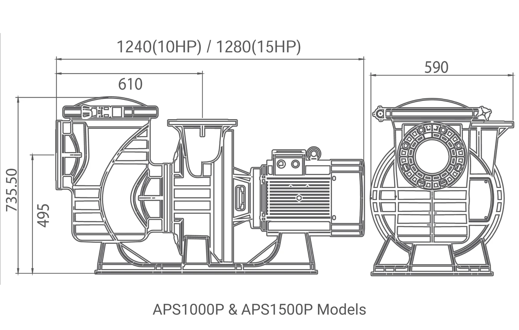 APS Pump Dimensions Image