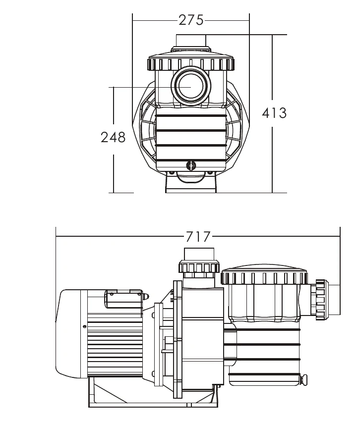 SB Pump Dimensions Image