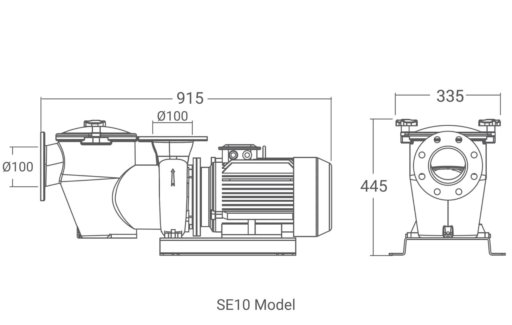 SE Pump Dimensions Image