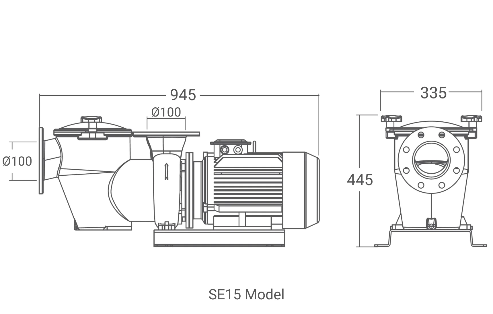 SE Pump Dimensions Image