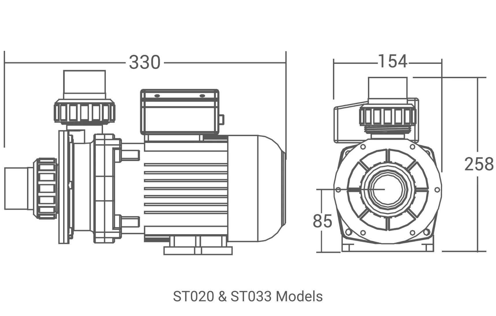 ST Pump Dimensions Image