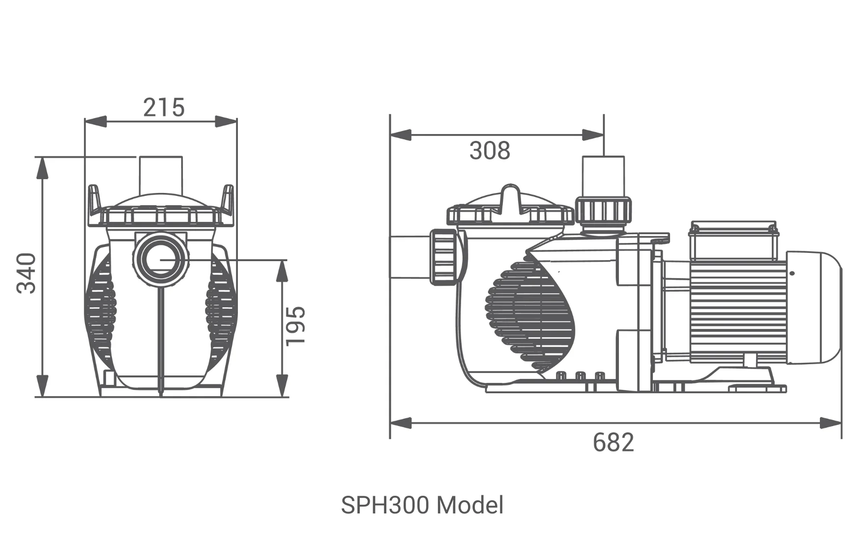 SPH Pump Dimensions Image