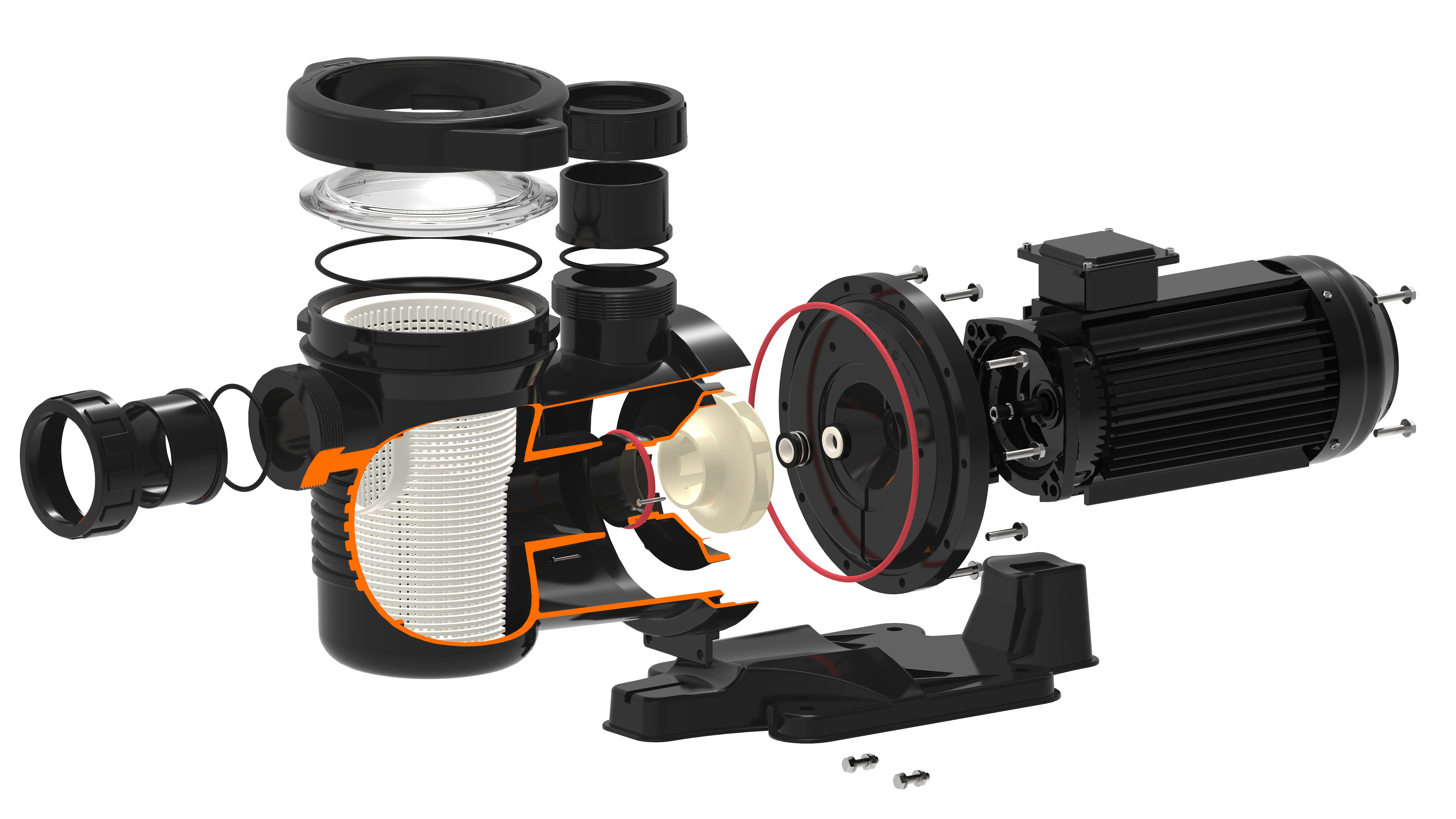 Emaux Ultra Power Pump Exploded